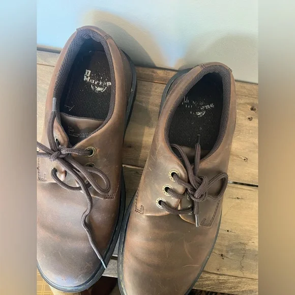 Dr. Martens Brown Leather Derby Shoes boots size 10 - Picture 7 of 7